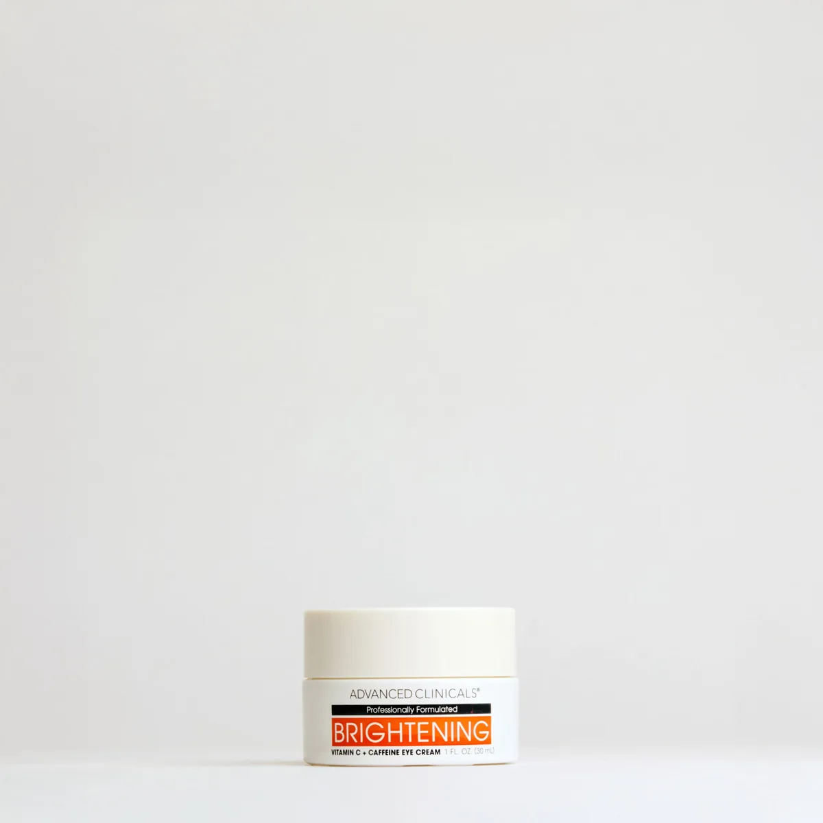 Advanced Clinicals Brightening Vitamin C + Caffeine Eye Cream 1 fl oz white tube