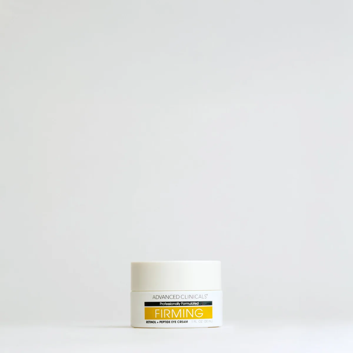 Advanced Clinicals Firming Retinol + Peptides Eye Cream 1 fl oz white tube
