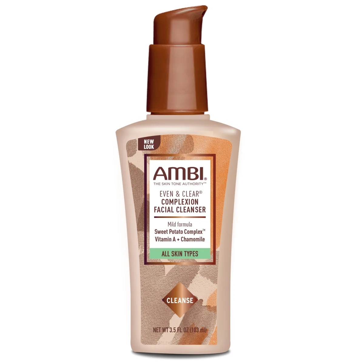 Bottle of Ambi Even & Clear Complexion Facial Cleanser