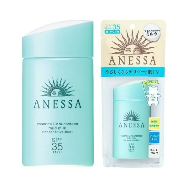 Anessa Essence UV Sunscreen Mild Milk SPF 35 in a 60 ml tube