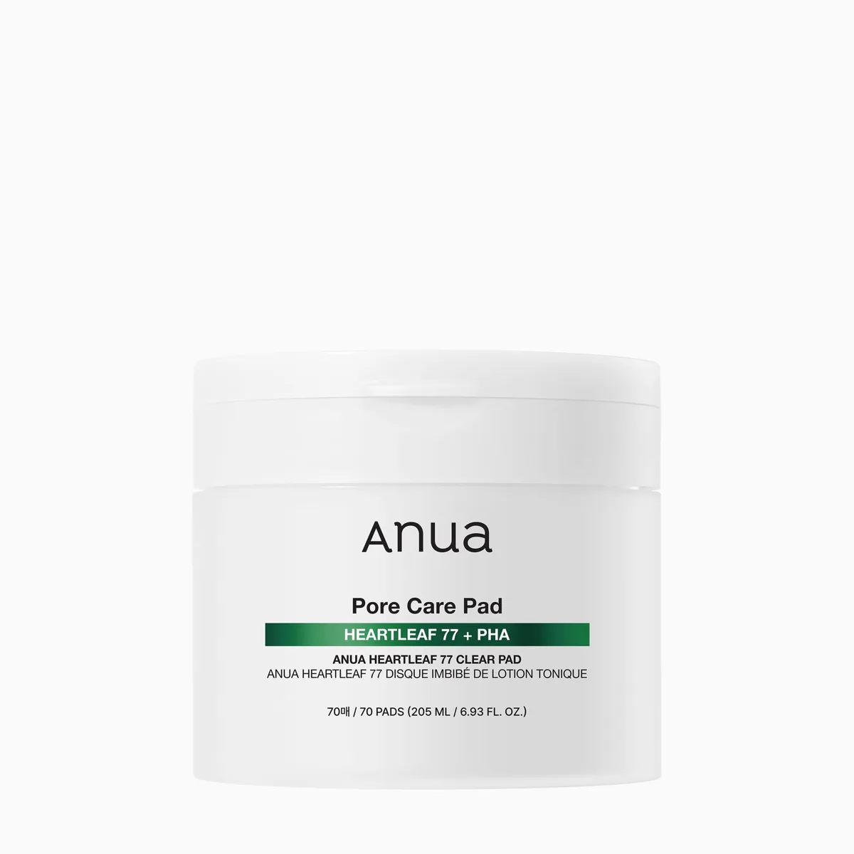 Anua Heartleaf 77% Toner Pad — 70-count Korean PHA exfoliating pads with heartleaf extract