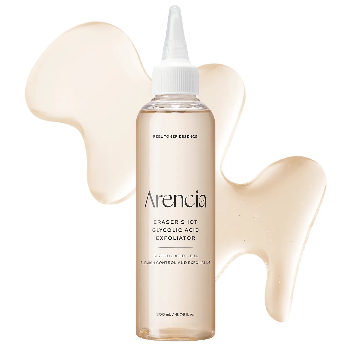 Arencia Eraser Shot Glycolic Acid Exfoliator 200ml toner bottle
