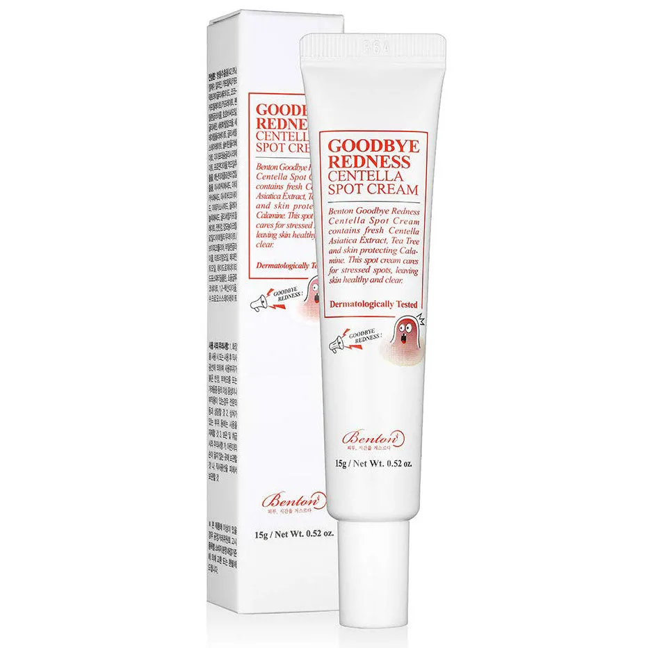 Benton Goodbye Redness Centella Spot Cream 15g tube