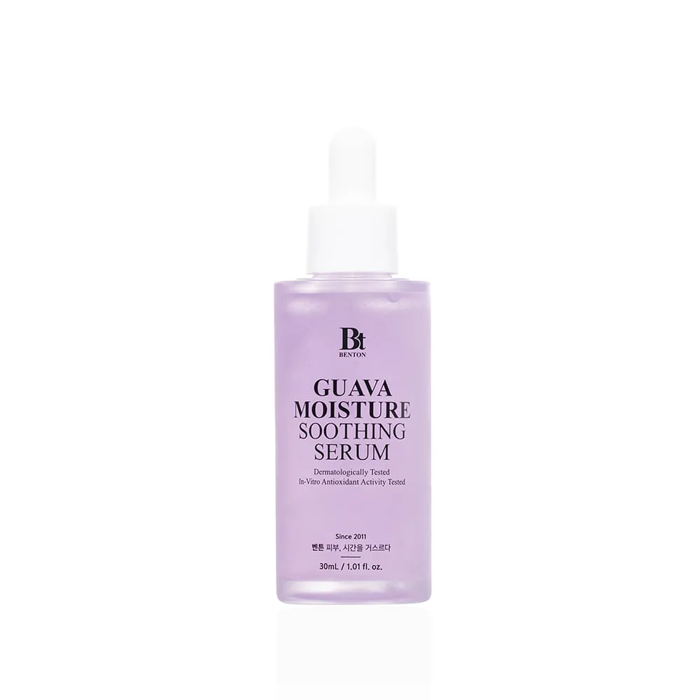 Benton Guava Moisture Soothing Serum — K-beauty lavender soothing serum with azulene
