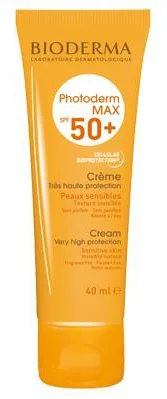 Bioderma Photoderm MAX Crème SPF 50+ — 40ml French pharmacy broad-spectrum sunscreen