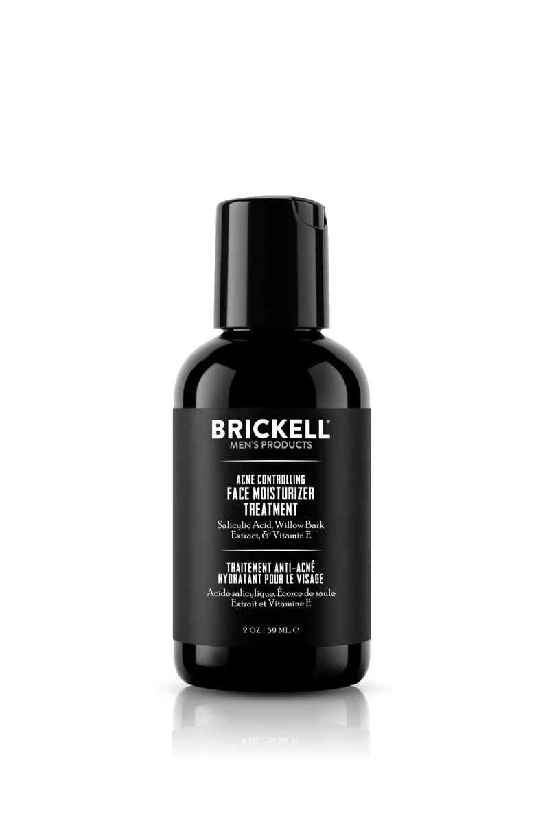 Brickell Acne Controlling Face Moisturizer Treatment for Men 2 oz bottle