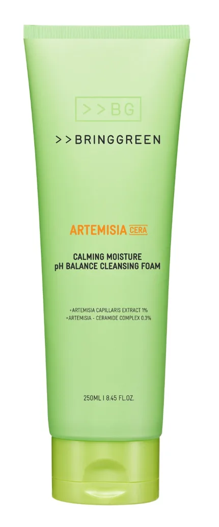 Bring Green Artemisia Cera Calming Moisture pH Balance Cleansing Foam tube