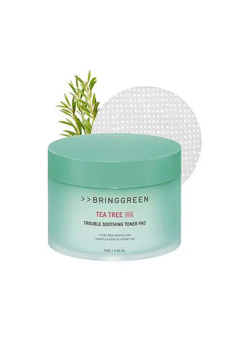 Bring Green Tea Tree Cica Trouble Soothing Toner Pad 90-pad tub
