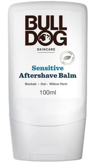 Bulldog Skincare Sensitive After Shave Balm tube on white background