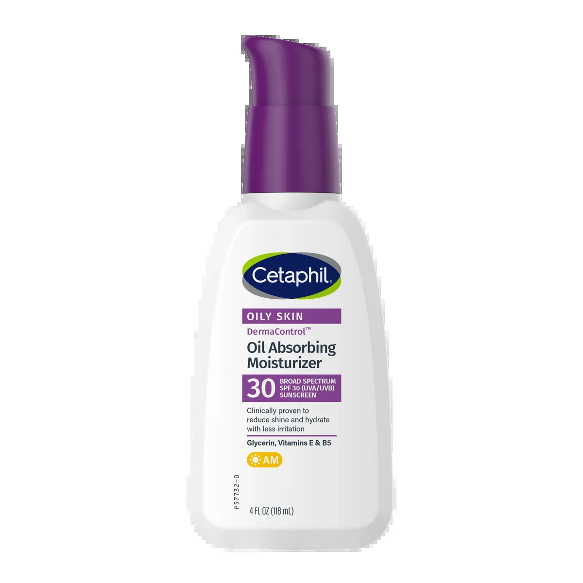 Cetaphil PRO DermaControl Oil Absorbing Moisturizer SPF 30 in a white bottle with blue DermaControl branding