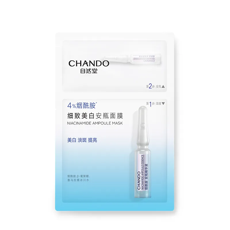 Chando Niacinamide Ampoule Mask sachet with 1.5 mL ampoule, 4% niacinamide