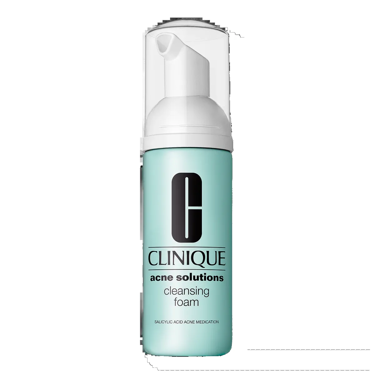 Clinique Acne Solutions Cleansing Foam white squeeze tube with green accents