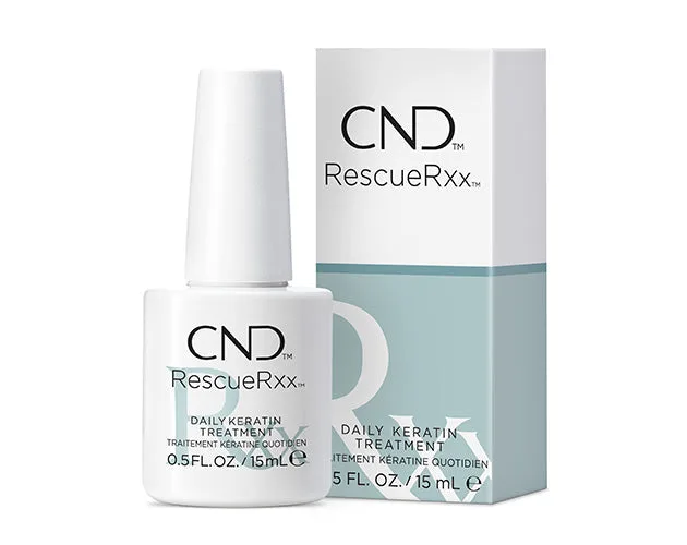 CND RescueRXx daily keratin nail treatment bottle with carton