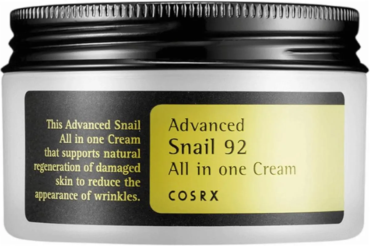 COSRX Advanced Snail 92 All in One Cream 100 g jar with black lid