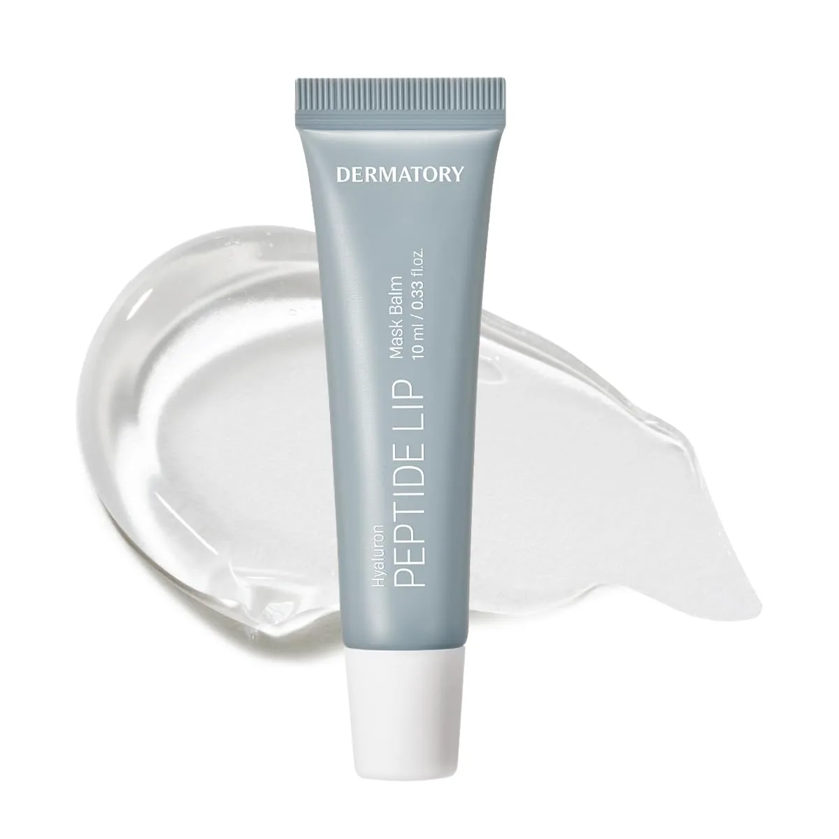 Dermatory Hyaluron Peptide Volume Lip Mask Balm in a 10 ml grey tube