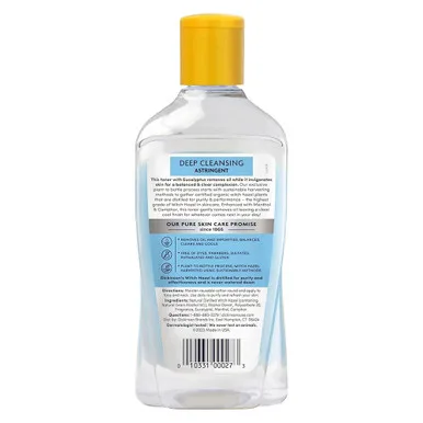 Bottle of Dickinson's Deep Cleansing Astringent witch hazel with menthol and eucalyptus