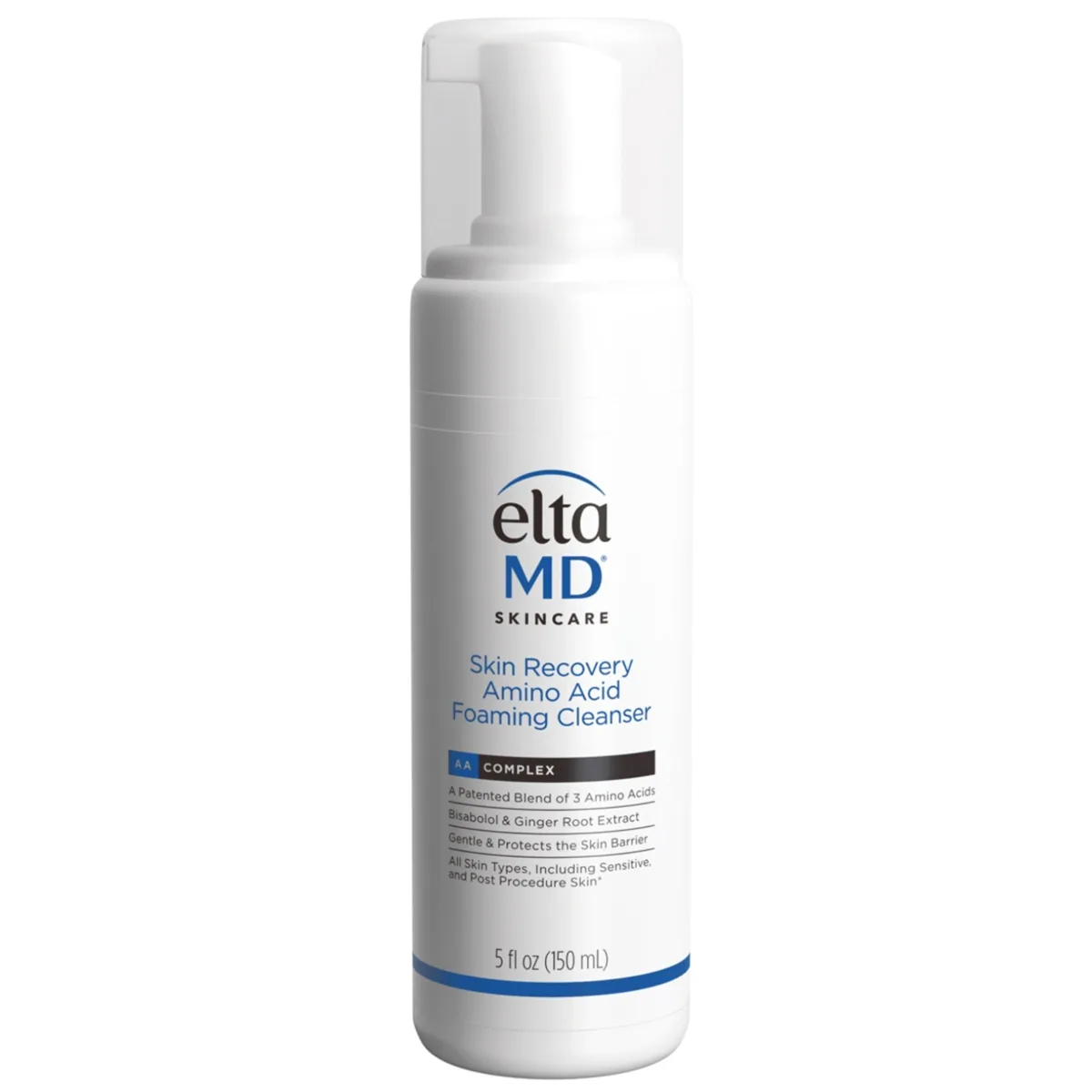 EltaMD Skin Recovery Amino Acid Foaming Cleanser 150 mL white pump bottle