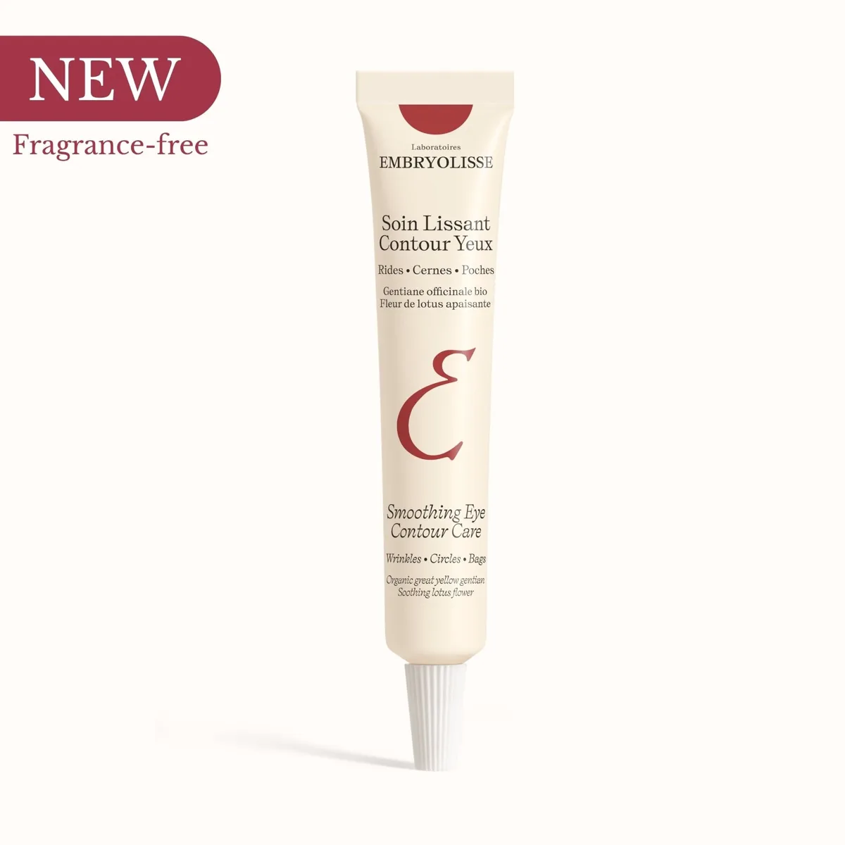 Embryolisse Smoothing Eye Contour Care tube on white background