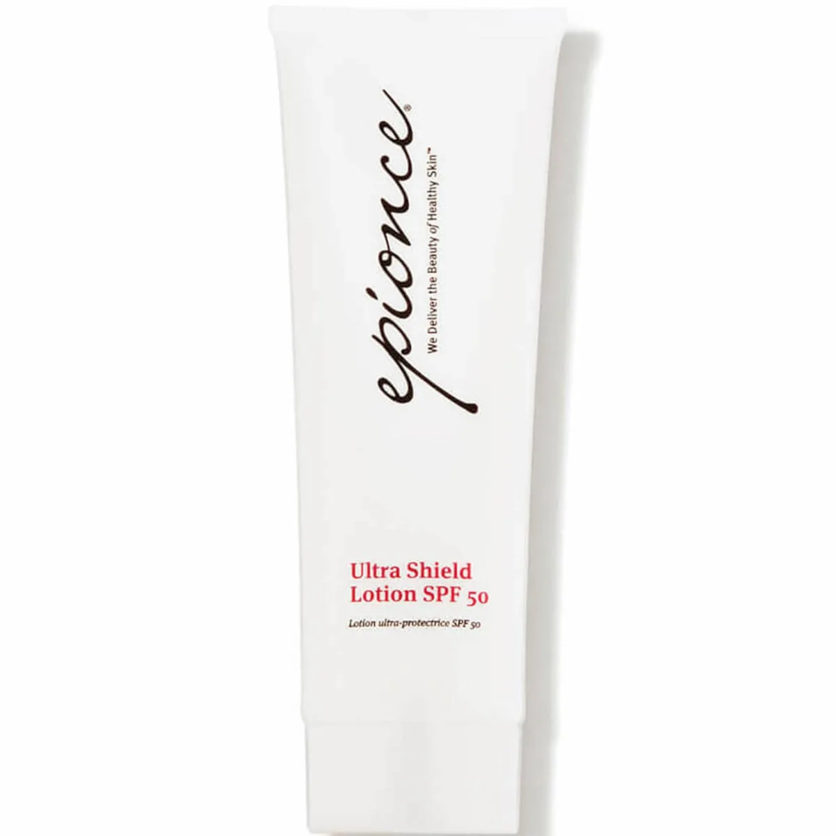 Epionce Ultra Shield Lotion SPF 50 2.5 fl oz white tube with flip-top cap