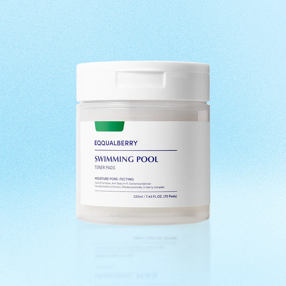 Eqqualberry Swimming Pool Toner Pads tub of 70 soaked pads