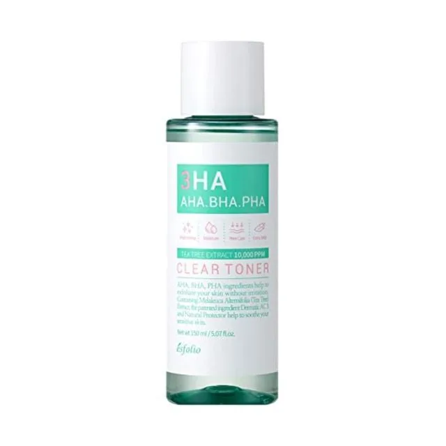 Esfolio 3HA Clear Toner bottle