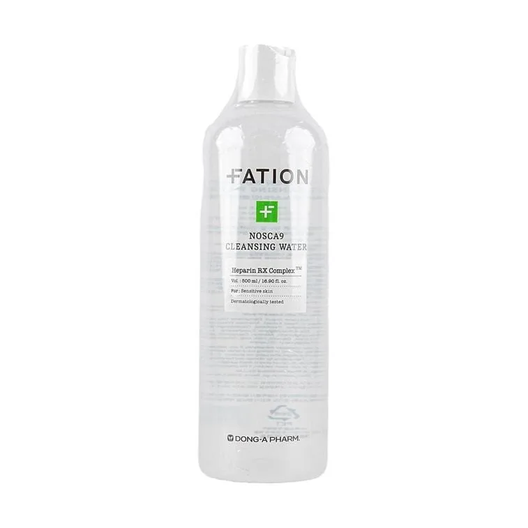 Fation Nosca9 Cleansing Water 500 ml clear bottle