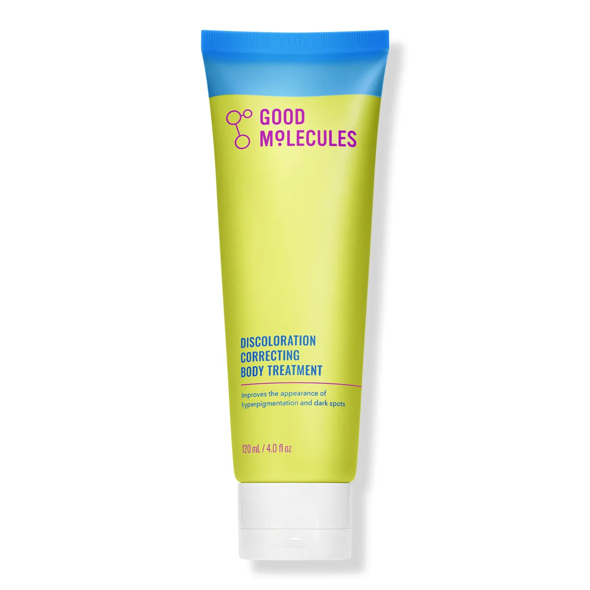 Good Molecules Discoloration Correcting Body Treatment 120 mL yellow squeeze tube