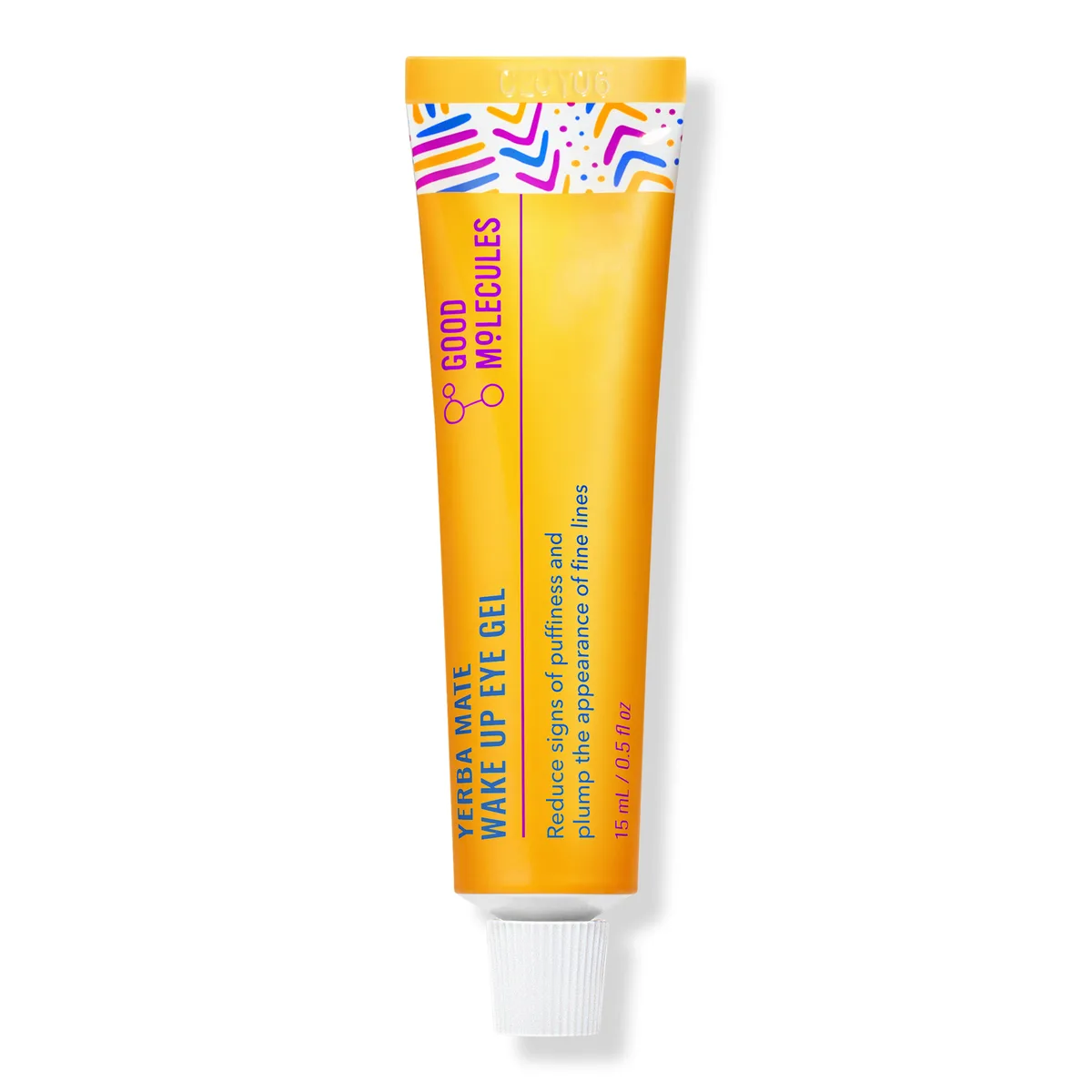 Good Molecules Yerba Mate Wake Up Eye Gel tube on white background