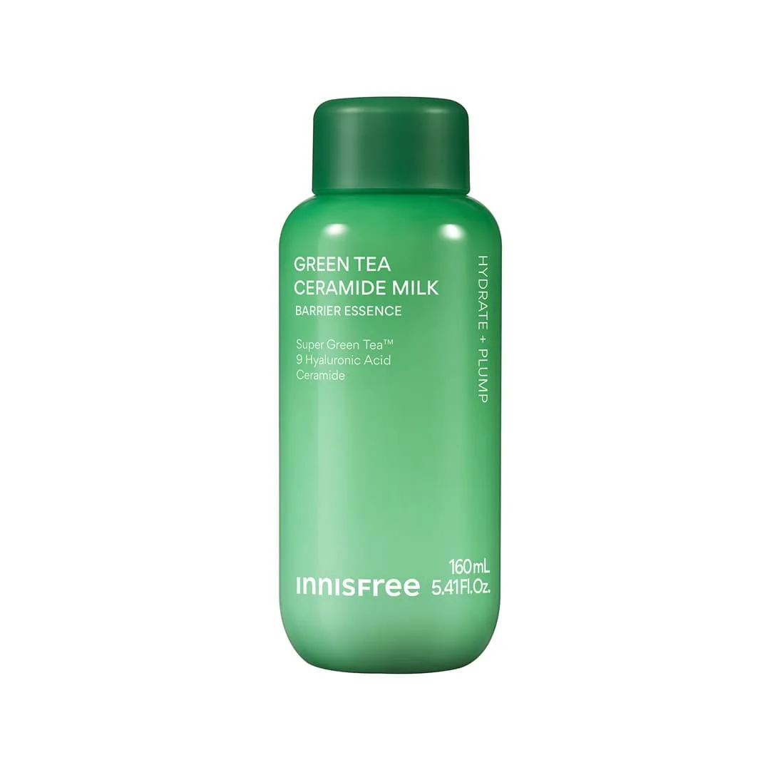 Innisfree Green Tea Ceramide Milk Barrier Essence 160ml K-beauty milky toner