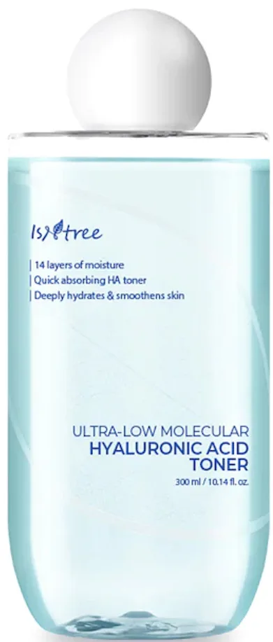 Isntree Ultra-Low Molecular Hyaluronic Acid Toner 300ml bottle