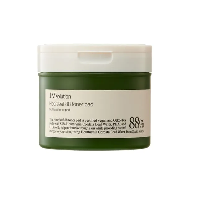 JMsolution Heartleaf 88 Moisture Toner Pad tub of 70