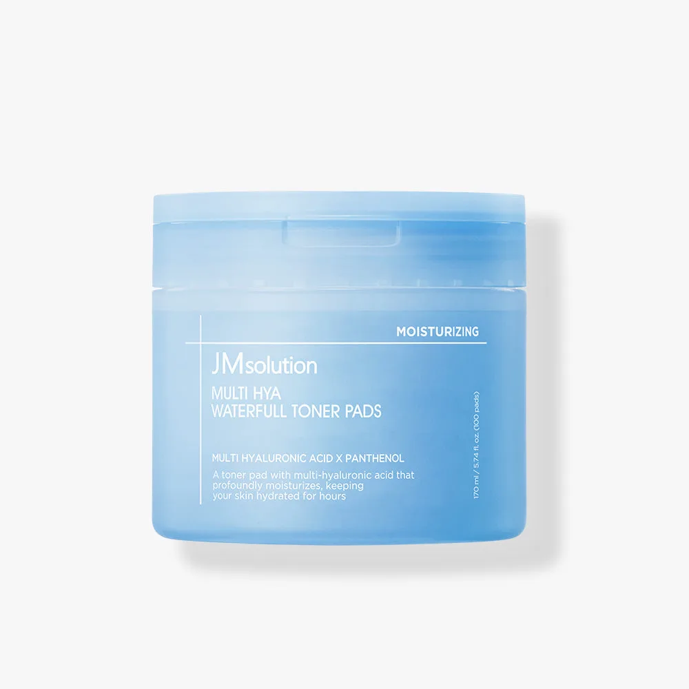 JMsolution Multi Hya Waterfull Toner Pads pale blue 100-pad jar