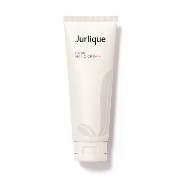 Jurlique Rose Hand Cream 125ml tube on white background