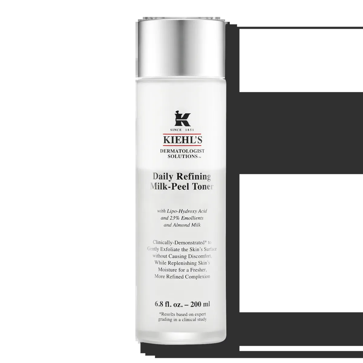 Kiehl's Daily Refining Milk-Peel Toner bottle with milky emulsion formula