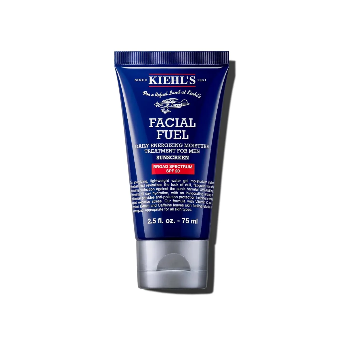 Kiehl's Facial Fuel Men's SPF 20 Moisturizer 2.5 fl oz tube