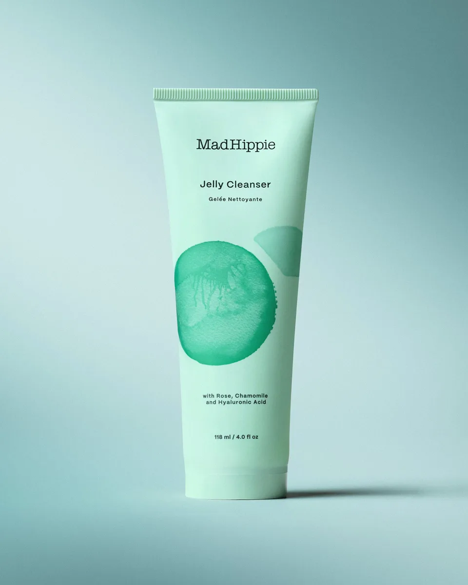 Mad Hippie Jelly Cleanser 4 fl oz pale green squeeze tube