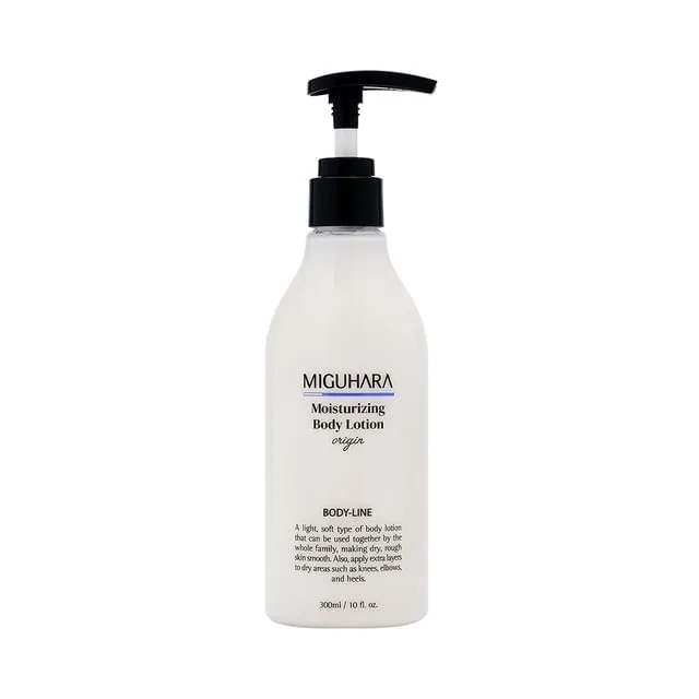 Miguhara Moisturizing Body Lotion Origin white pump bottle