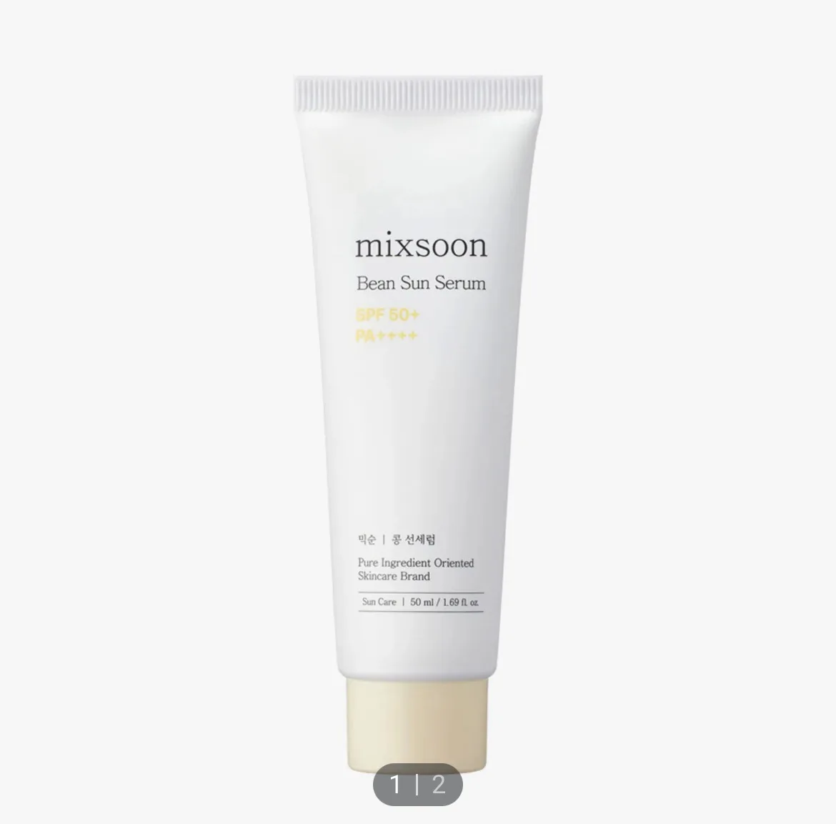 mixsoon Bean Sun Serum SPF 50+ tube
