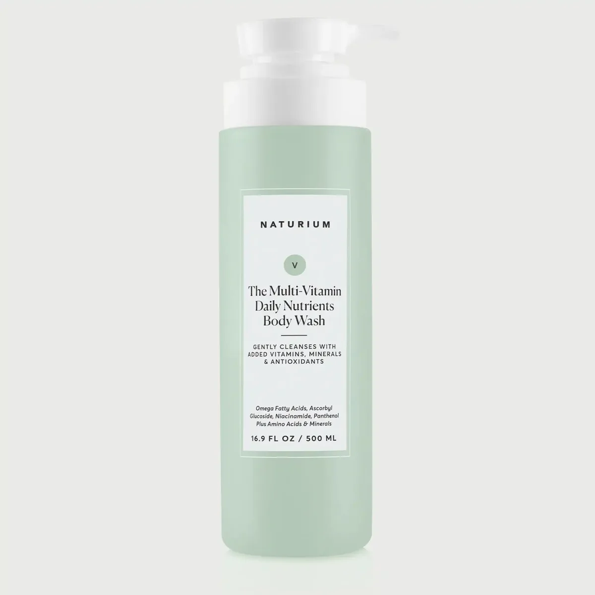 Naturium The Multi-Vitamin Daily Nutrients Body Wash 16.9 fl oz white pump bottle