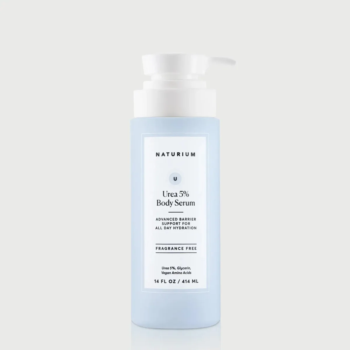 Naturium Urea 5% Body Serum 14 fl oz pale-blue pump bottle