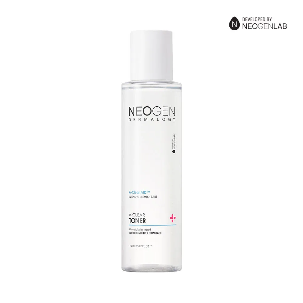 Neogen A-Clear Soothing Toner 150ml tall plastic bottle