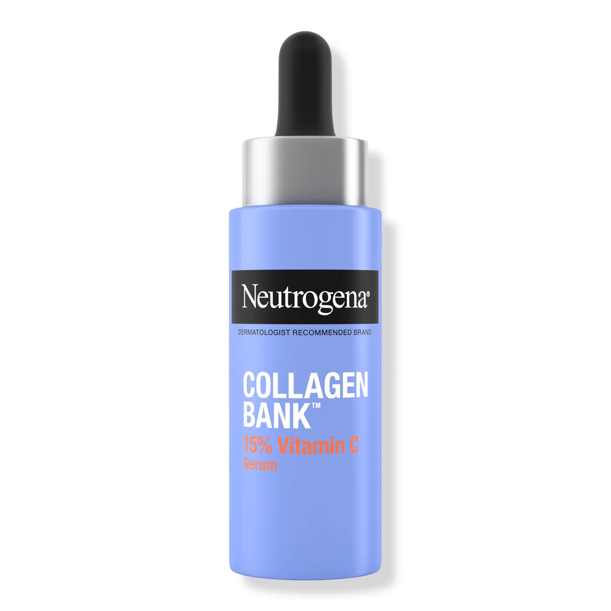 Neutrogena Collagen Bank Vitamin C Face Serum bottle on white background