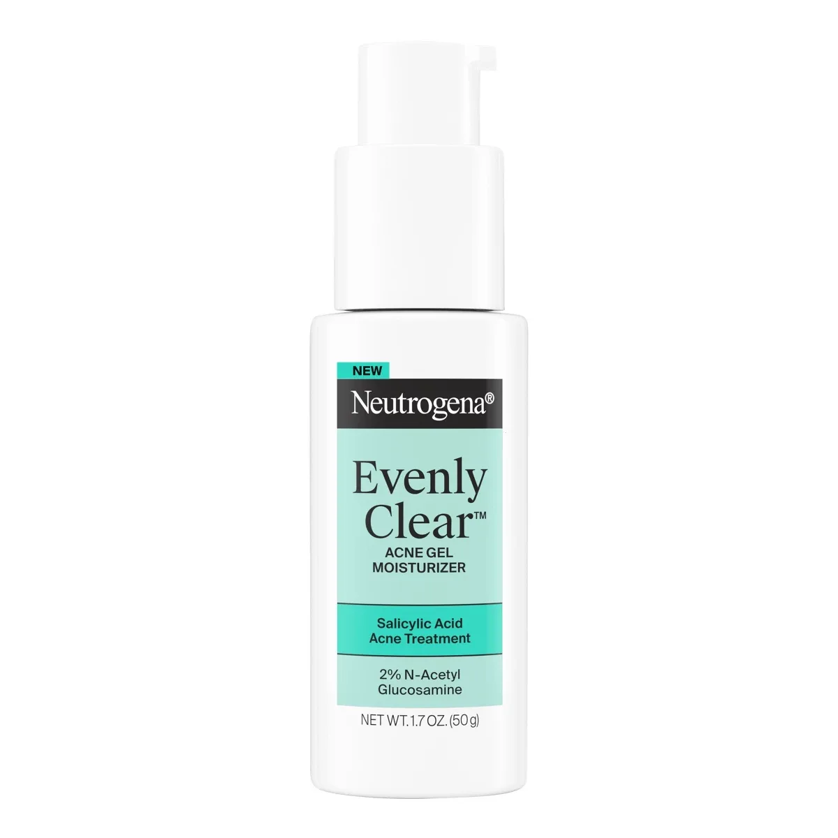 Neutrogena Evenly Clear Acne Gel Face Moisturizer 1.7 oz jar