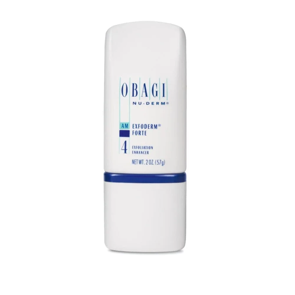 Obagi Nu-Derm Exfoderm Forte 2 oz white tube, step 4 exfoliation enhancer