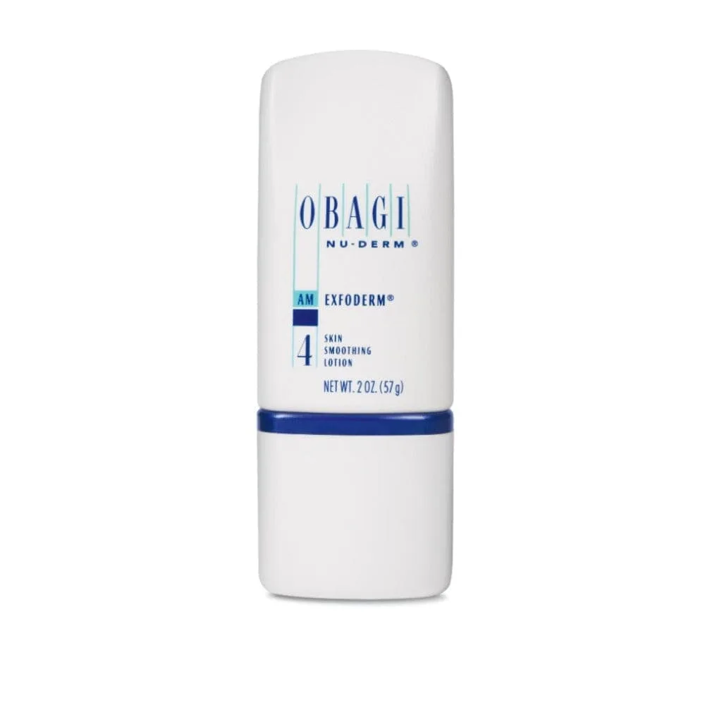Obagi Nu-Derm Exfoderm 2 oz white tube, step 4 skin smoothing lotion