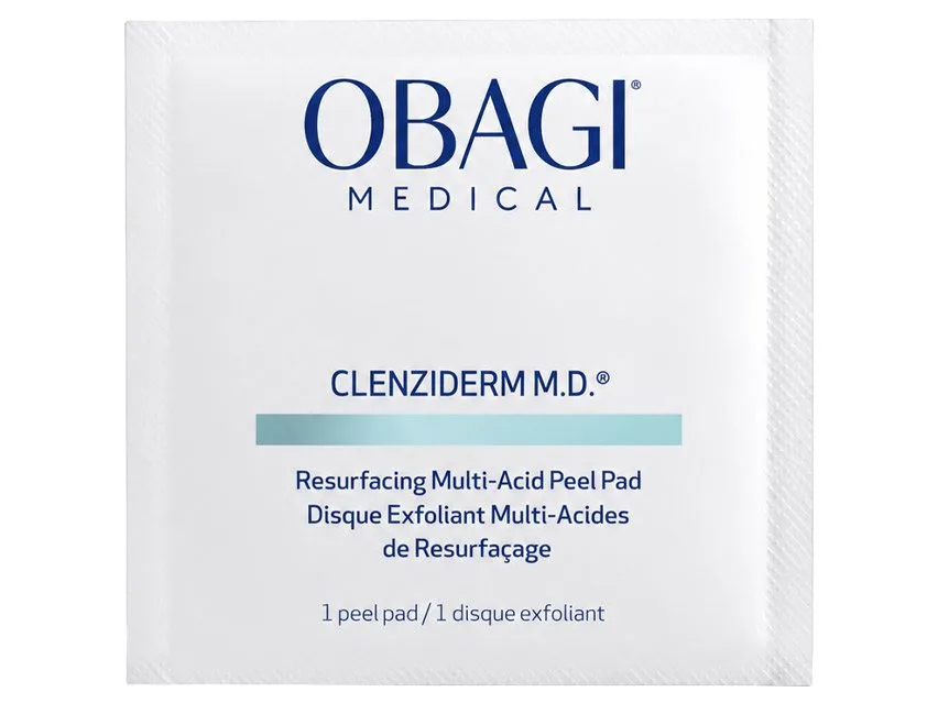 Obagi CLENZIderm M.D. Resurfacing Multi-Acid Peel Pad single foil sachet