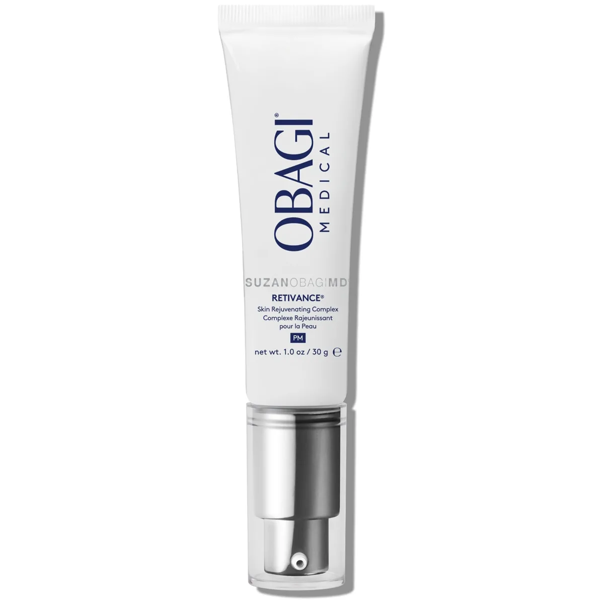 Obagi SuzanObagiMD Retivance Skin Rejuvenating Complex 1 oz white pump bottle