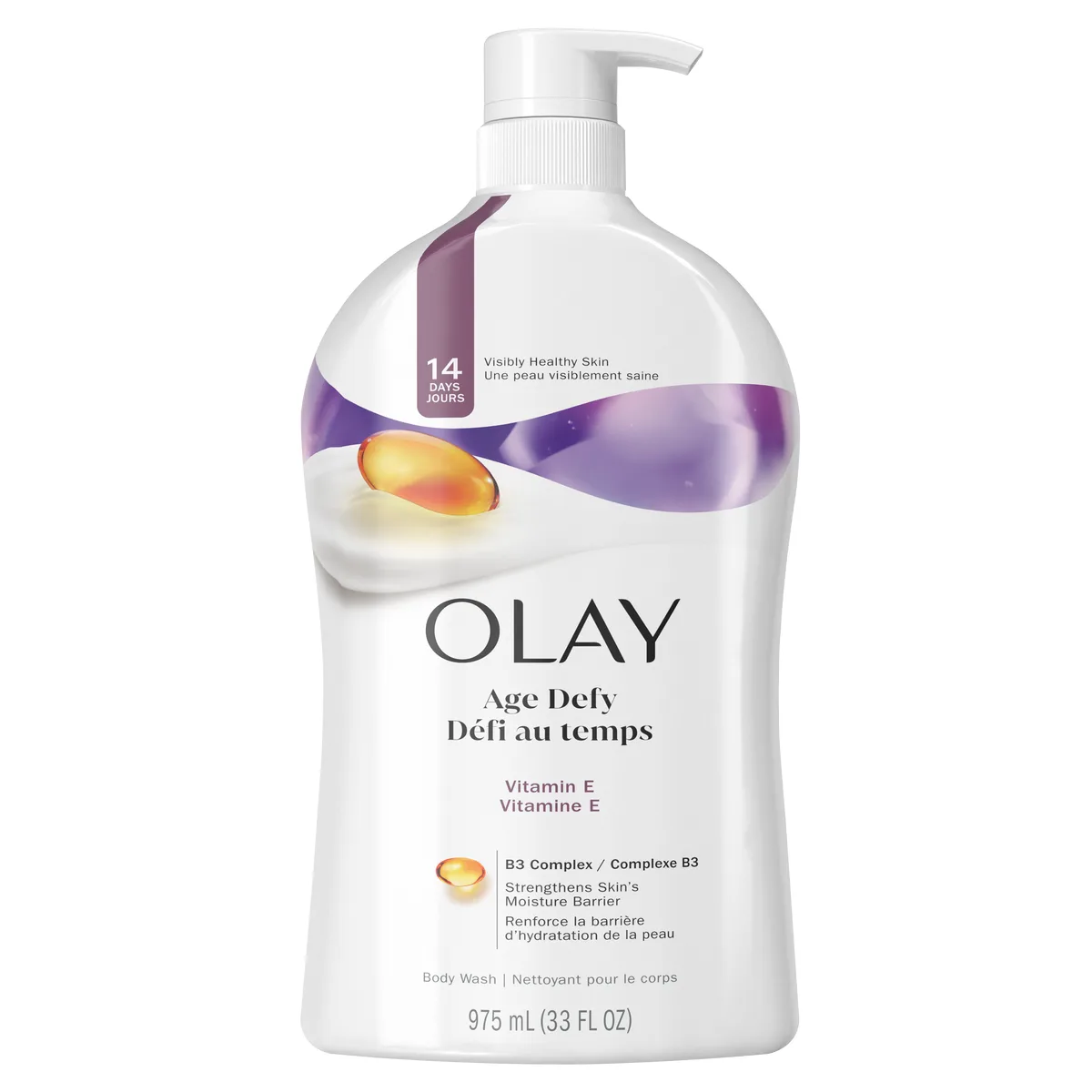 Olay Age Defying Body Wash with Vitamin E bottle