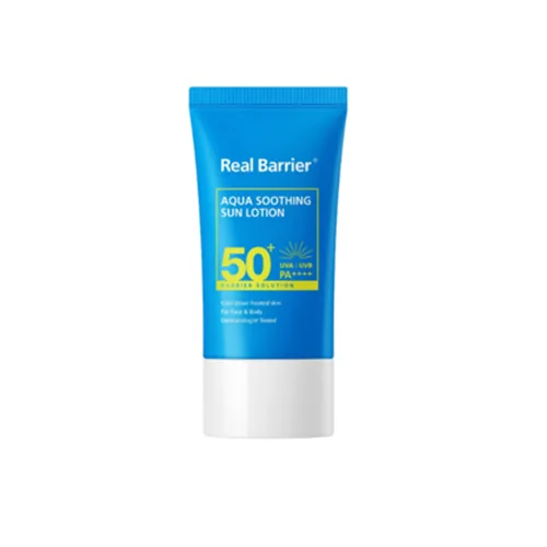 Real Barrier Aqua Soothing Sun Lotion SPF50+ 50ml tube