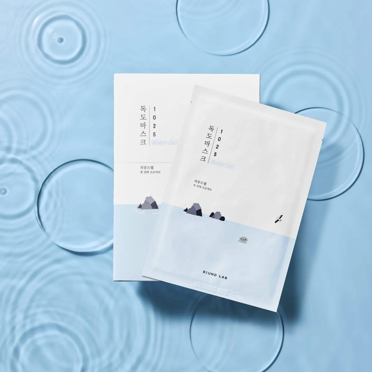 ROUND LAB 1025 Dokdo Water Gel Mask Sheet single foil pouch